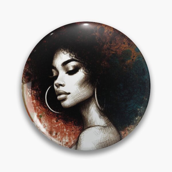 Item preview, Mujer pelo afro designed and sold by Liferbys.
