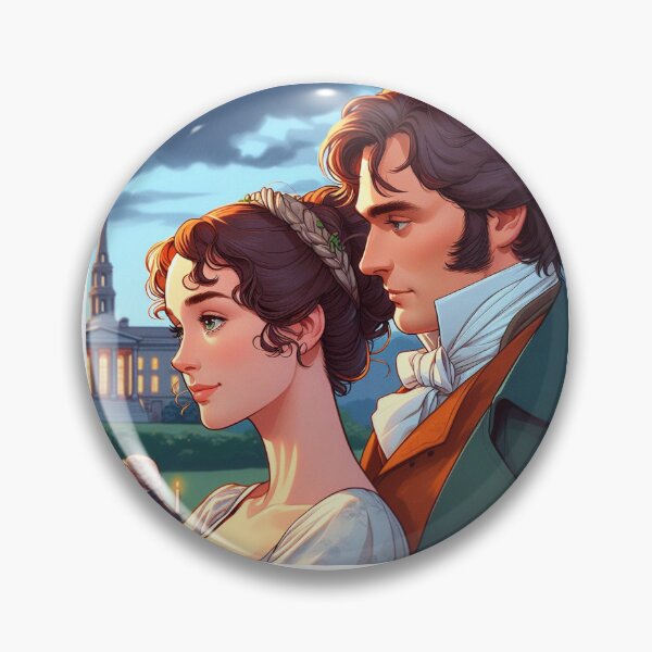 Item preview, Elizabeth Bennet and Mr.Darcy Pride and Prejudice 2d Style Fanart designed and sold by whoismomoexe.
