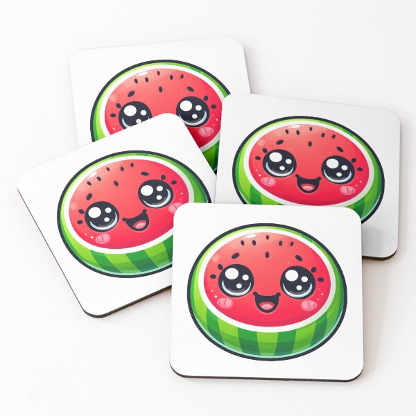 Item preview, Kawaii Water melon Sticker. Fruit Cute. Water melon cute Phone Cases. Summer Fruit. designed and sold by Aknarin Thika.