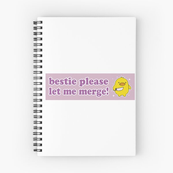 Item preview, Bestie Please Let Me Merge Duck Meme Cute Bumper designed and sold by BUMPER-STICKERS.