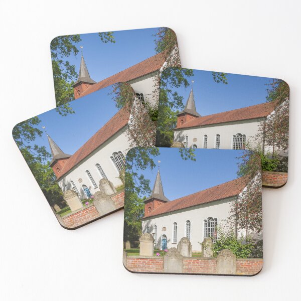 Item preview, Village church with cemetery wall and gravestones, Fischerhude designed and sold by Torsten  Krüger.