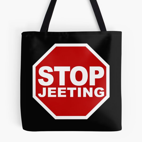 Item preview, Stop Jeeting (Don't Sell • Stop Road Sign • Viral Quote about Crypto Trading) designed and sold by SassyClassyMe.