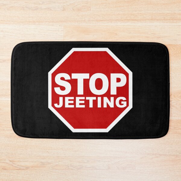 Item preview, Stop Jeeting (Don't Sell • Stop Road Sign • Viral Quote about Crypto Trading) designed and sold by SassyClassyMe.