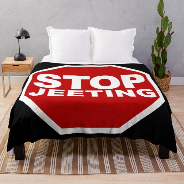 Item preview, Stop Jeeting (Don't Sell • Stop Road Sign • Viral Quote about Crypto Trading) designed and sold by SassyClassyMe.