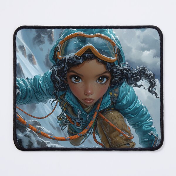 Item preview, Adventurous climber scaling a mountain designed and sold by Artessie.