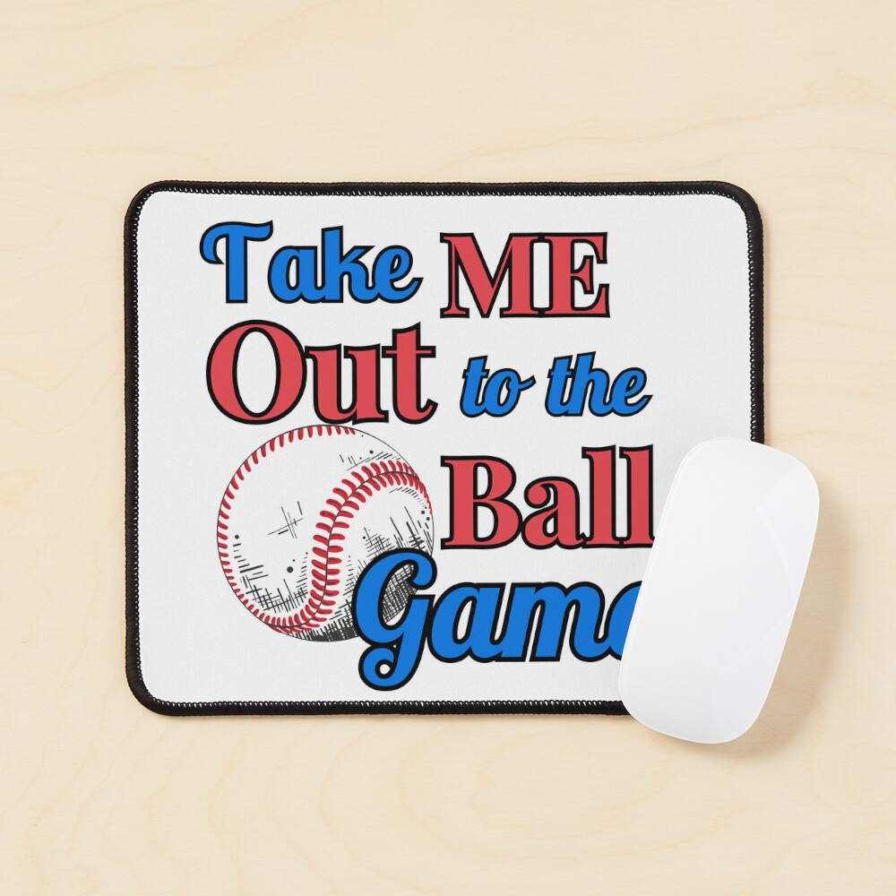 "Take Me Out To The Ball Game" Baseball Fan T-Shirt - 100% Cotton, Screen Printed In USA | Royal Blue, Sizes SM-5XL