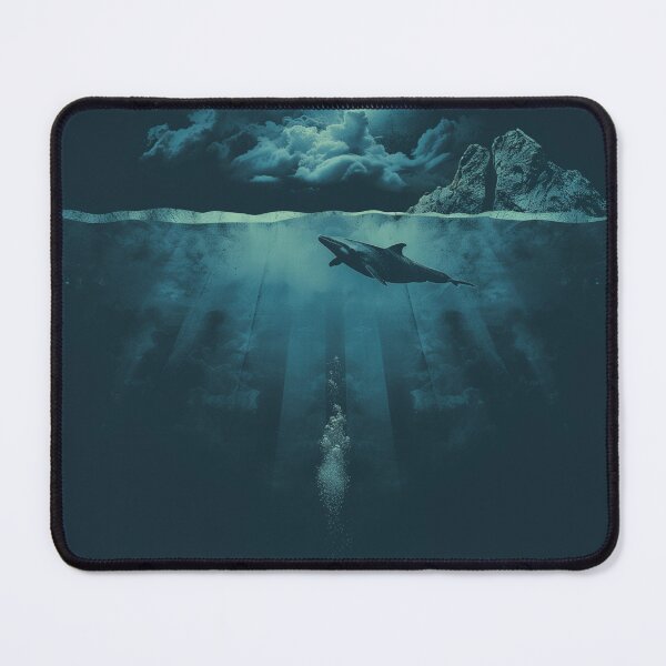 Item preview, Deep Ocean Night with Whale and Moonlight designed and sold by palmyst.