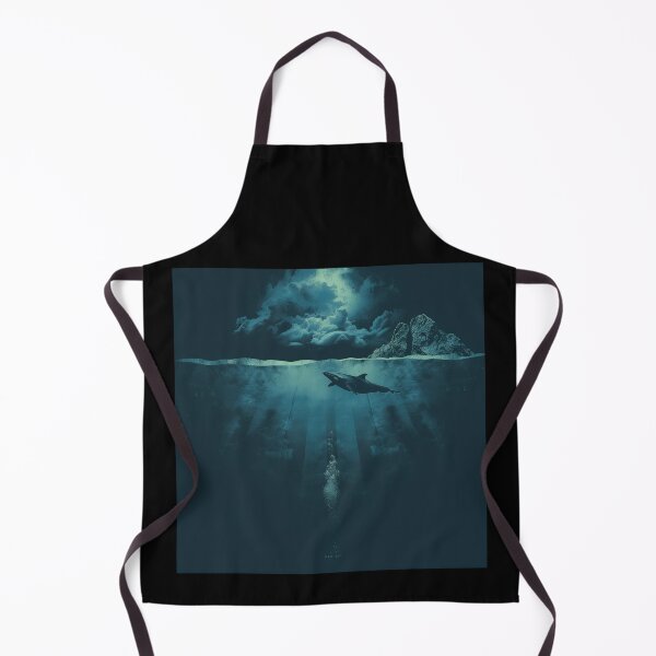 Item preview, Deep Ocean Night with Whale and Moonlight designed and sold by palmyst.