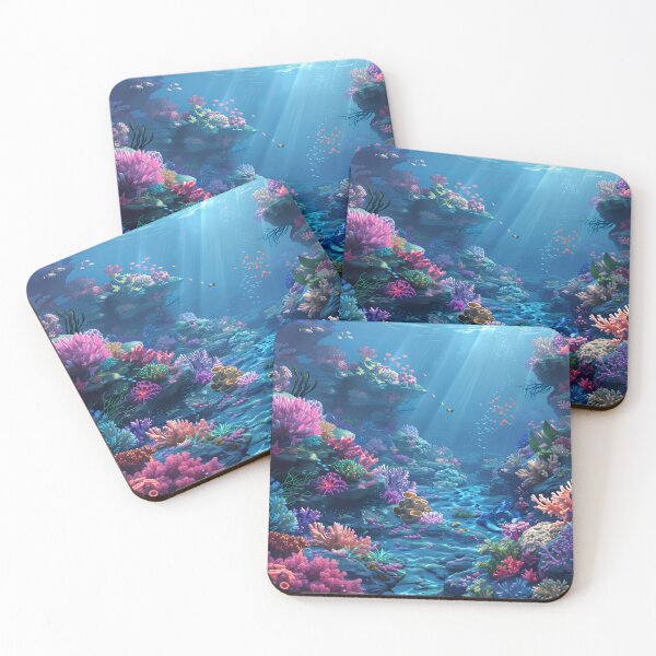 Item preview, Vibrant Coral Reef with Colorful Marine Life designed and sold by palmyst.