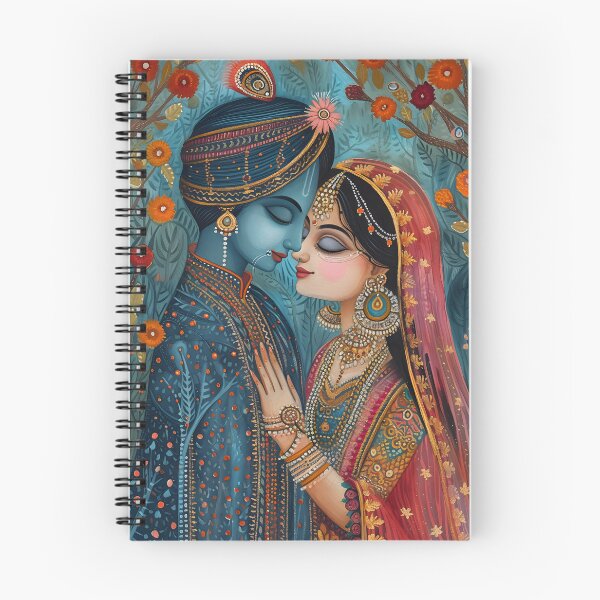 Item preview, Traditional Indian couple in ornate attire designed and sold by Artessie.