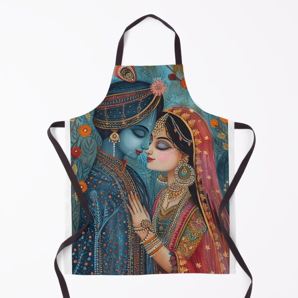 Aperçu de l'œuvre Traditional Indian couple in ornate attire créée et vendue par Artessie.