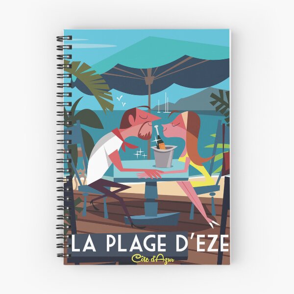 Item preview, La Plage d'Eze poster designed and sold by Gary Godel.