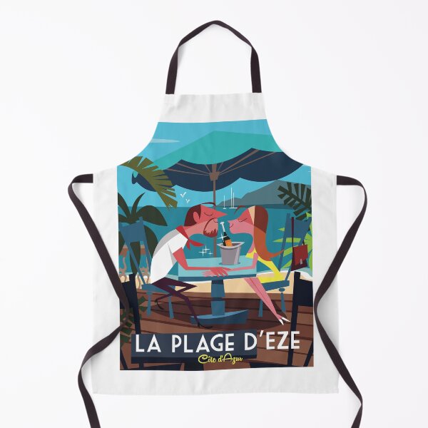 Item preview, La Plage d'Eze poster designed and sold by GAGodel.