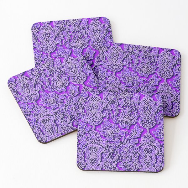 Item preview, Beautiful Purple Abstract Lace Pattern designed and sold by asurtiumgreen.