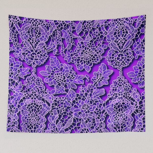 Item preview, Beautiful Purple Abstract Lace Pattern designed and sold by asurtiumgreen.