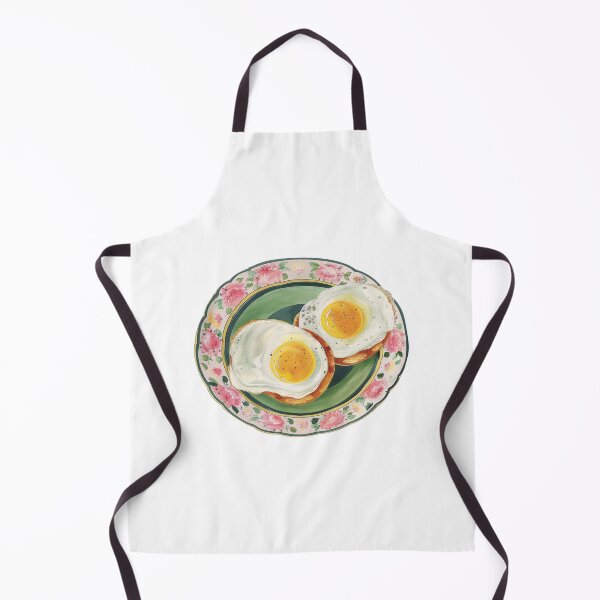 Item preview, Perfect Sunny-Side Up Eggs on Floral Plate designed and sold by palmyst.