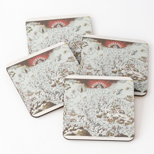 Item preview, vintage North Pole map Nijgh & Van Ditmar designed and sold by Mauswohn.