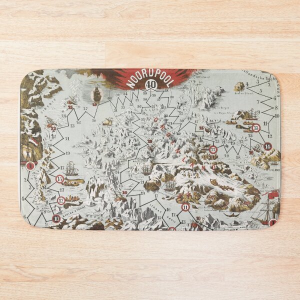 Item preview, vintage North Pole map Nijgh & Van Ditmar designed and sold by Mauswohn.