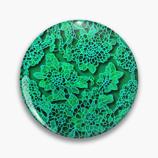 Item preview, Colorful Green, Turquoise Abstract Lace Pattern designed and sold by asurtiumgreen.