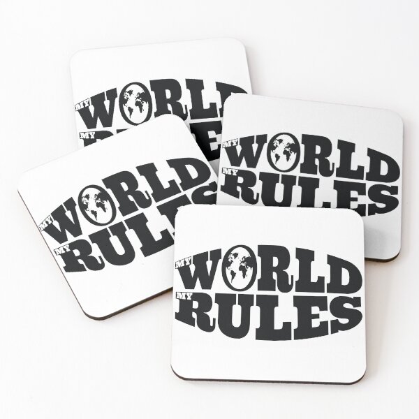 Item preview, My World My Rules - Funny home boast designed and sold by Harlake.