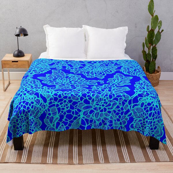 Item preview, Beautiful Blue Abstract Lace Pattern designed and sold by asurtiumgreen.