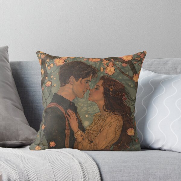 Item preview, Romantic Couple Embracing Under Cherry Blossom Trees designed and sold by palmyst.