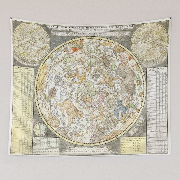 Item preview, vintage star map, horoscope, Carel Allard designed and sold by Mauswohn.