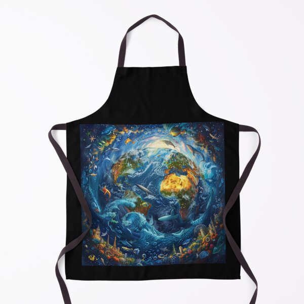 Item preview, Vibrant Earth with Marine Life and Landmarks designed and sold by palmyst.
