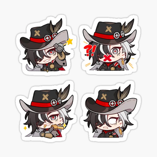 Item preview, Boothill Sticker set Honkai Star Rail designed and sold by Demray.