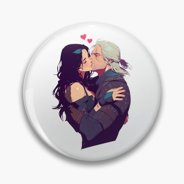 Item preview, Lovers Kiss - Valentines Day - Anime Style - Witcher designed and sold by Fenay Designs.