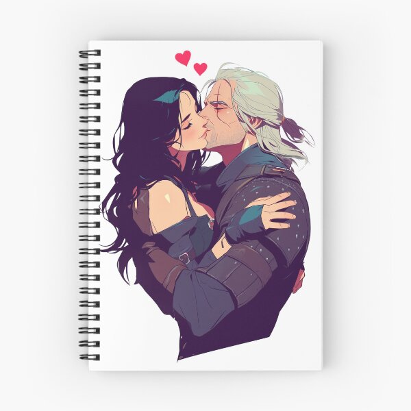 Item preview, Lovers Kiss - Valentines Day - Anime Style - Witcher designed and sold by Fenay Designs.