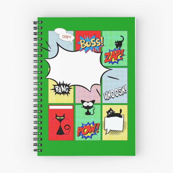 Item preview, Funny black cat comics designed and sold by InverseArt.