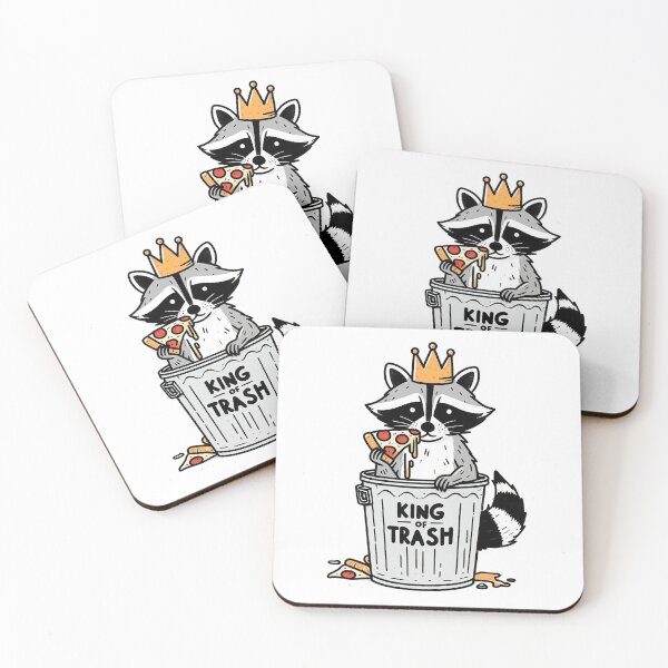 Item preview, Garbage king, raccoon designed and sold by delff-art.
