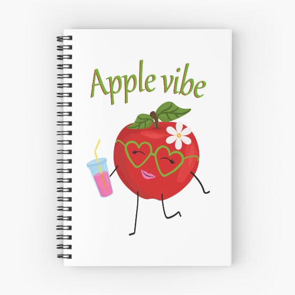 Item preview, ed apple character in green glasses with a glass of lemonade in his hands, apple vibe designed and sold by Tatty-shop.