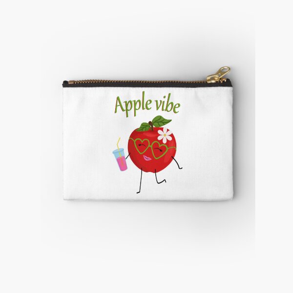 Item preview, ed apple character in green glasses with a glass of lemonade in his hands, apple vibe designed and sold by Tatty-shop.