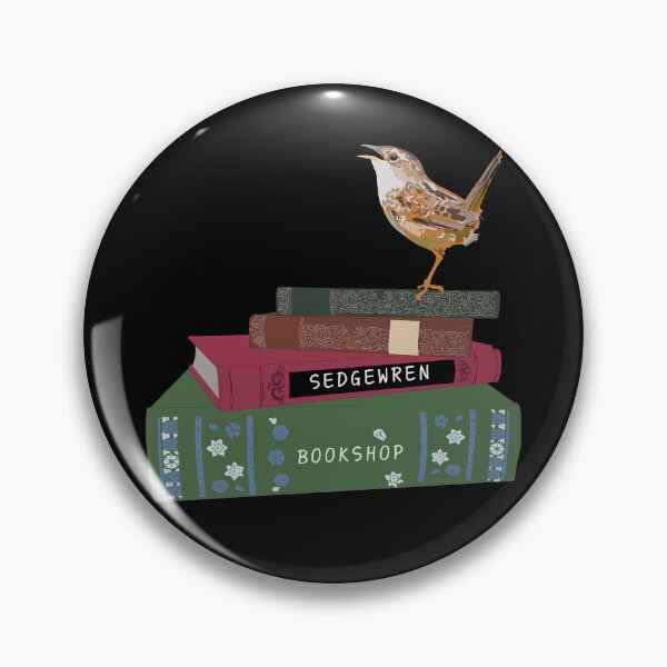 Item preview, Sedge Wren on a Stack of Books SedgeWren Bookshop Merch Art designed and sold by SedgeWren.
