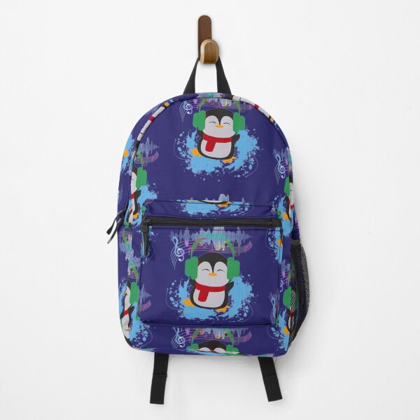 Item preview, Happy pinguin loves music designed and sold by InverseArt.