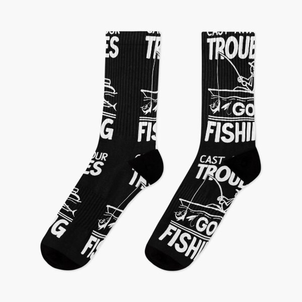Item preview, Cast Away Your Troubles Go Fishing - Funny Fishing #1 designed and sold by creativerooney.