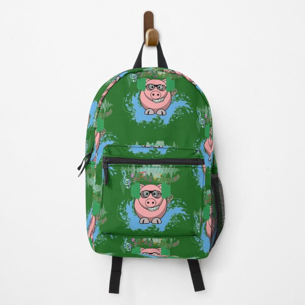 Item preview, Happy piggy loves music designed and sold by InverseArt.