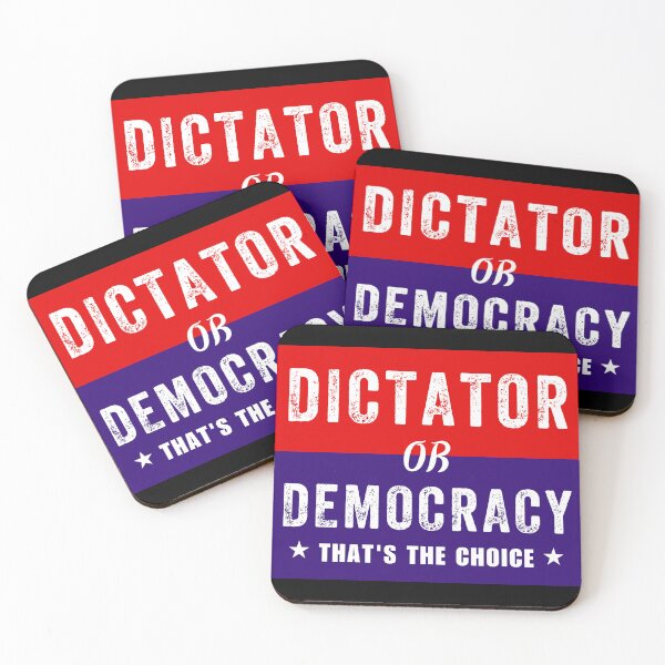 Item preview, Dictator or Democracy That's The Choice designed and sold by ANNINOART ⭐⭐⭐⭐⭐.