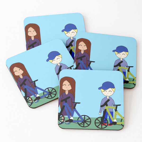 Item preview, Ford and Sabrina with bikes designed and sold by GooglyEyes-.