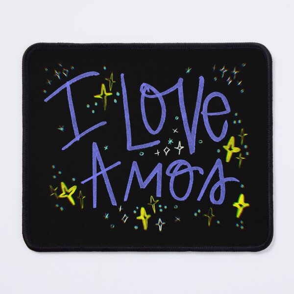 Item preview, I LOVE AMOS NAME PURPLE designed and sold by GIVENGRACE.ART.
