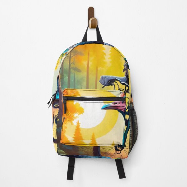 Item preview, Ostrich on Wheels: Sunny MTB Ride Through the Trees designed and sold by GrizzlyCollective.