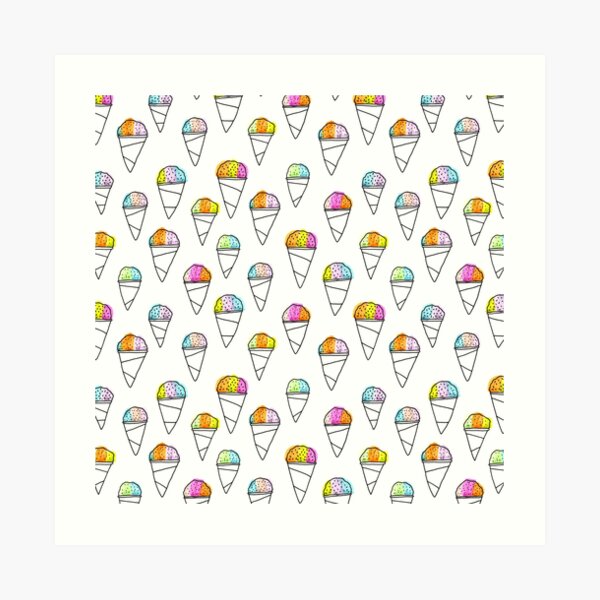 Sno-Cone Summer! Art Print