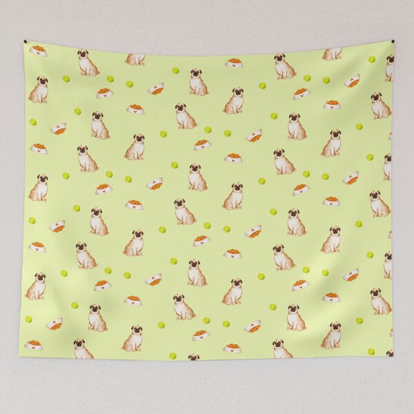 Item preview, Pug dog art print  designed and sold by stsuzirya.