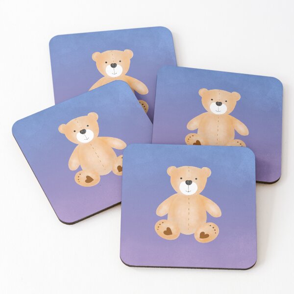 Item preview, A Teddy Bear with Hearts on Paws Digital Hand Drawing  designed and sold by musiumuse.
