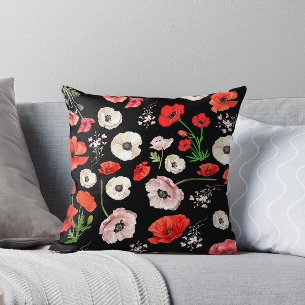 Item preview, Retro vintage poppy pattern designed and sold by BigfeetLittlepaws.