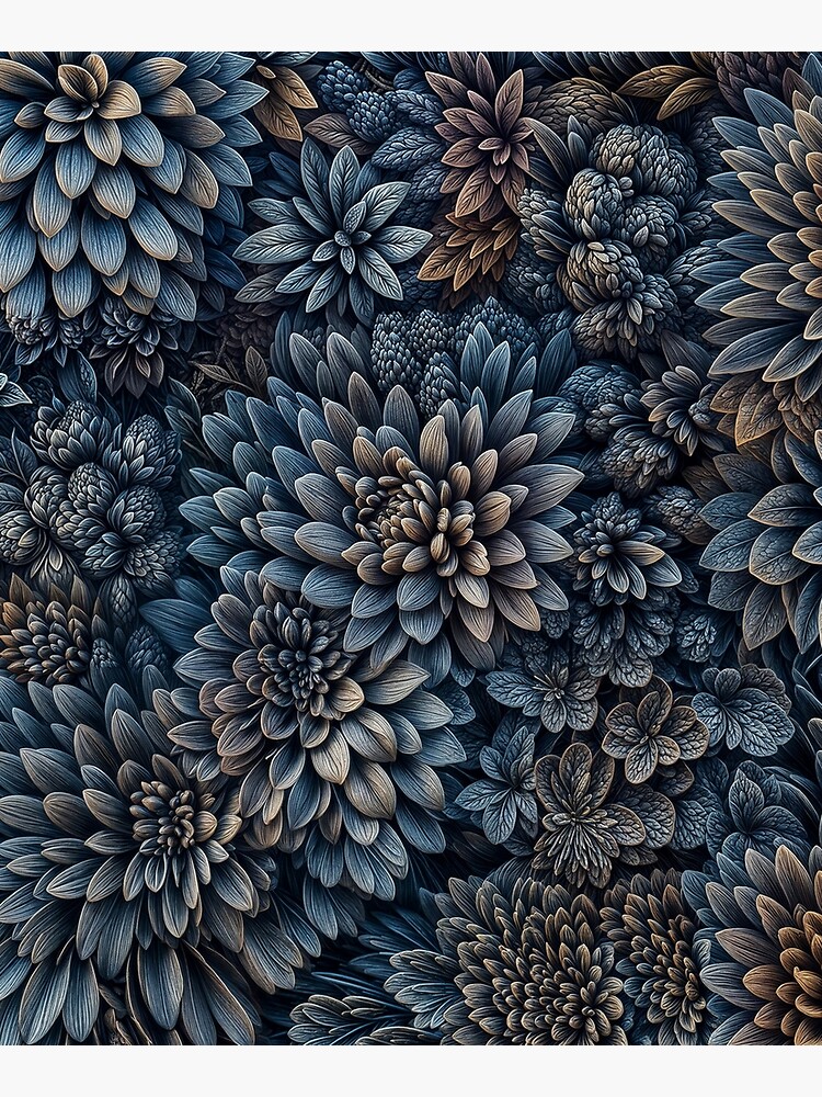 Aperçu 6 sur 6. Impression montée avec l'œuvre Flowers field 48 créée et vendue par oduchossoir.