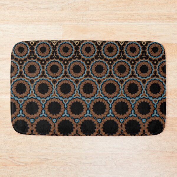 Item preview, BROWN BLUE CREAM PATTERN 1 designed and sold by justyna-s28.