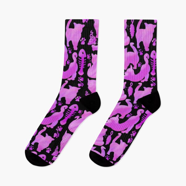 Item preview, Cat lovers cats silhouette pink purple feelings pattern gifts for women who love cats designed and sold by Artonmytee.